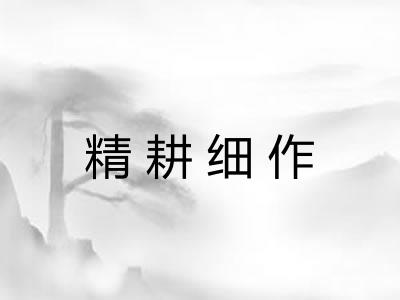 精耕细作