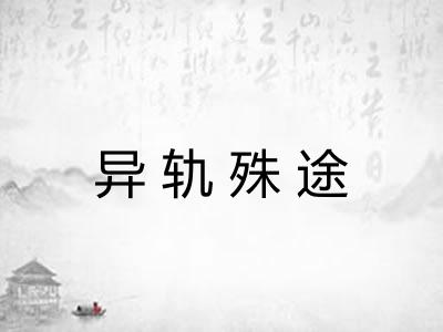 异轨殊途