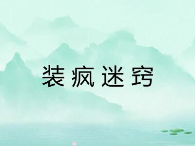 装疯迷窍