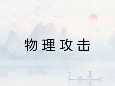物理攻击