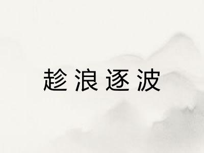 趁浪逐波