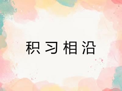 积习相沿