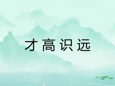 才高识远