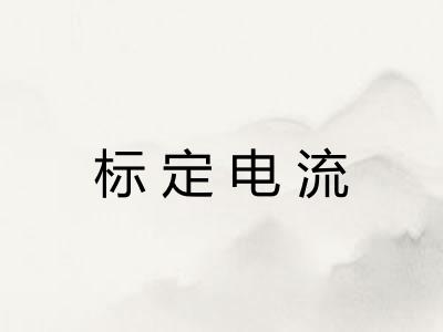标定电流
