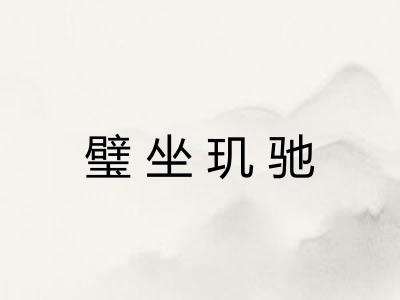 璧坐玑驰
