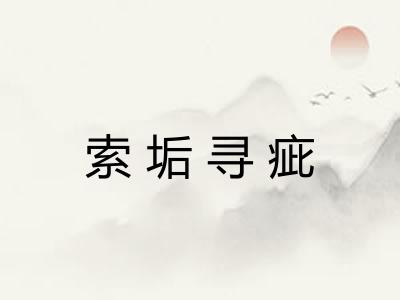 索垢寻疵