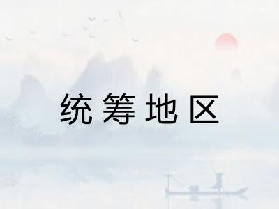 统筹地区