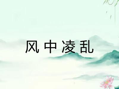 风中凌乱