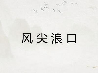 风尖浪口