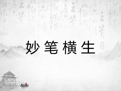 妙笔横生