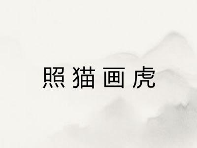 照猫画虎