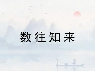 数往知来