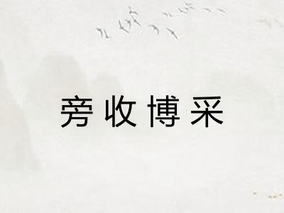 旁收博采