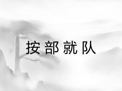 按部就队 按部就队