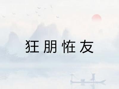 狂朋恠友