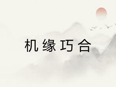 机缘巧合