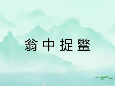 翁中捉鳖