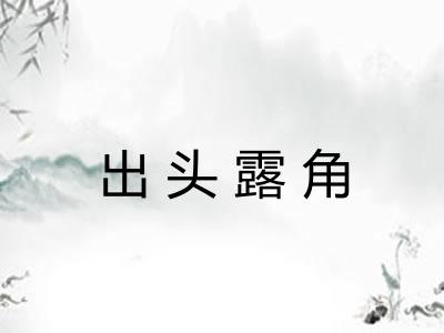 出头露角