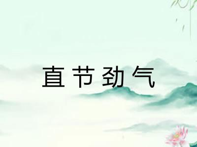 直节劲气 直节劲气
