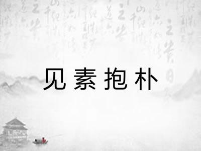 见素抱朴