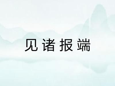 见诸报端