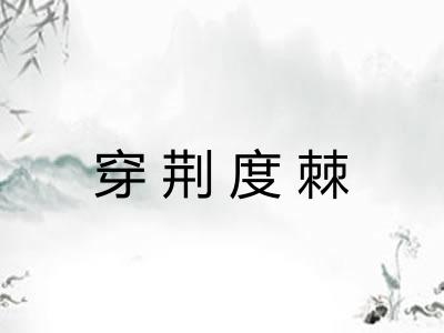 穿荆度棘