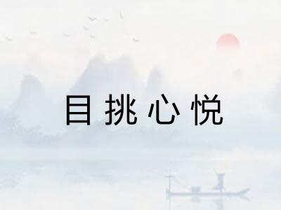 目挑心悦