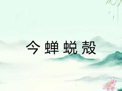 今蝉蜕殻