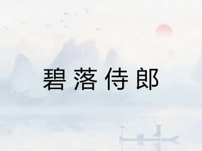 碧落侍郎
