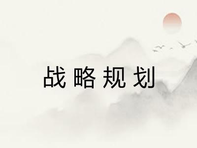 战略规划