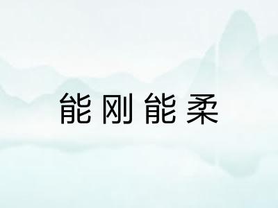 能刚能柔