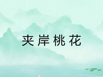 夹岸桃花