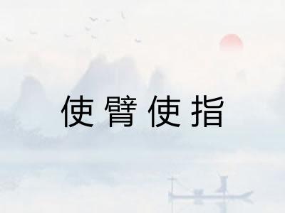 使臂使指