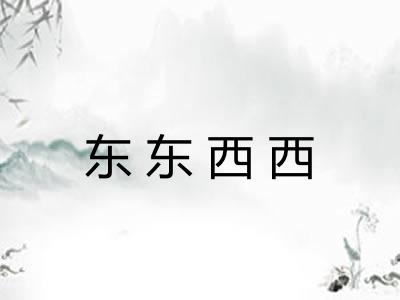 东东西西