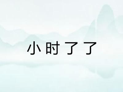 小时了了