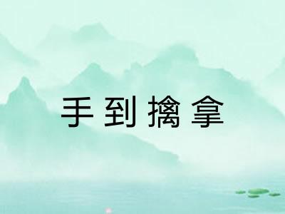 手到擒拿