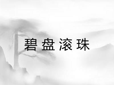 碧盘滚珠