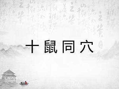 十鼠同穴 十鼠同穴