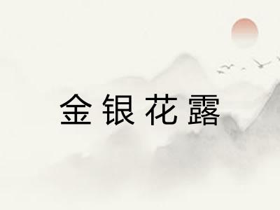 金银花露