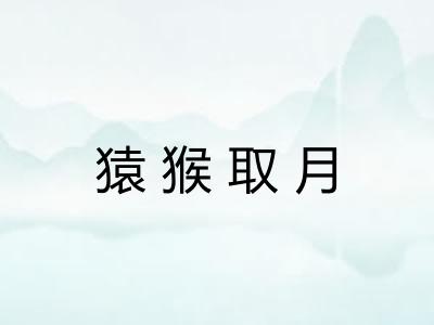 猿猴取月