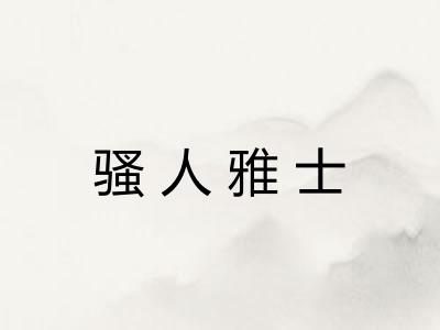 骚人雅士