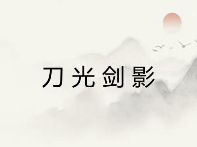 刀光剑影
