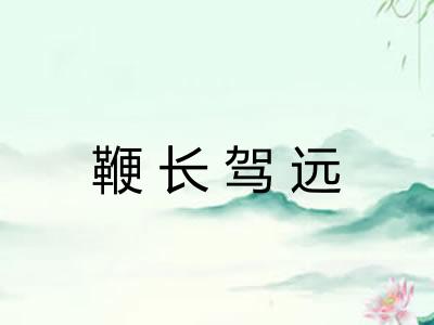 鞭长驾远