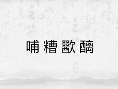 哺糟歠醨