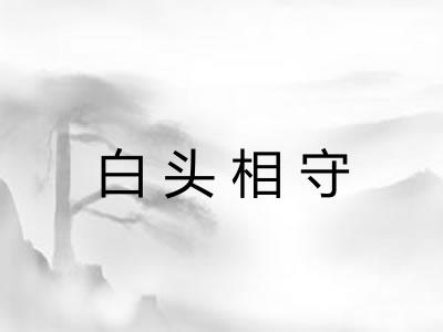 白头相守