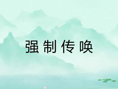 强制传唤