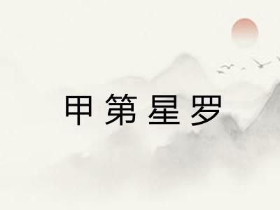 甲第星罗