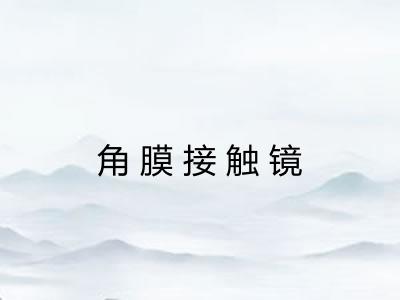 角膜接触镜